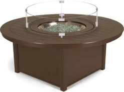 Telescope Casual MGP Aluminum 54'' Round Fire Table -Patio Vibe Store TC3F703 zm