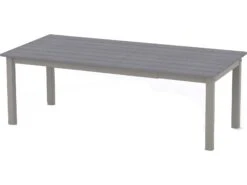 Telescope Casual Marine Grade Polymer 120''W X 42''D Rectangular Extension Dining Table With Umbrella Hole -Patio Vibe Store TC52901 zm