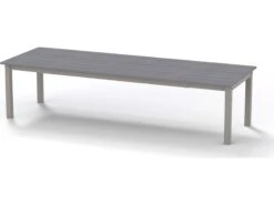 Telescope Casual Marine Grade Polymer 120''W X 42''D Rectangular Extension Dining Table With Umbrella Hole -Patio Vibe Store TC52902 zm