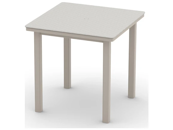 Telescope Casual Origins Marine Grade Polymer Aluminum 42'' Square Counter Height Table With Umbrella Hole 1 Telescope Casual Origins Marine Grade Polymer Aluminum 42'' Square Counter Height Table With Umbrella Hole