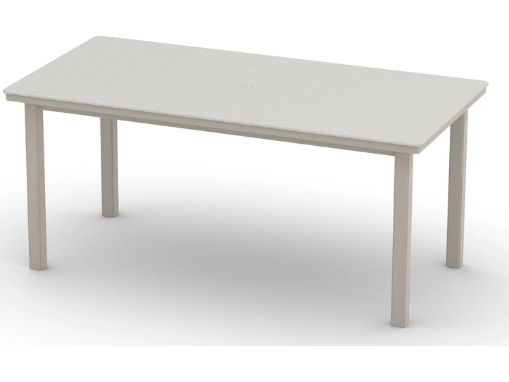 Telescope Casual Origins Marine Grade Polymer Aluminum 84''W X 42''D Rectangular Counter Height Table With Umbrella Hole 1 Telescope Casual Origins Marine Grade Polymer Aluminum 84''W X 42''D Rectangular Counter Height Table With Umbrella Hole