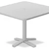 Telescope Casual Value Hammered MGP 36'' Square Balcony Table With Umbrella Hole