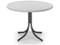 Telescope Casual Value Hammered MGP 30'' Round Counter Table With Umbrella Hole