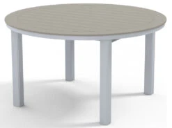 Telescope Casual Marine Grade Polymer 54'' Round Dining Height Table With Umbrella Hole