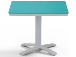 Telescope Casual Marine Grade Polymer 36'' Square Dining Table With Umbrella Hole -Patio Vibe Store TCT1102X2017 zm