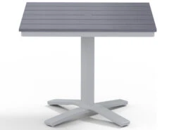 Telescope Casual Marine Grade Polymer 36'' Square Dining Table With Umbrella Hole -Patio Vibe Store TCT1102X2020 zm