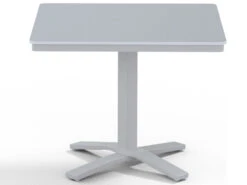 Telescope Casual Marine Grade Polymer 36'' Square Dining Table With Umbrella Hole -Patio Vibe Store TCT1102X208 zm