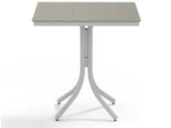 Telescope Casual Marine Grade Polymer 36'' Square Counter Height Table With Umbrella Hole