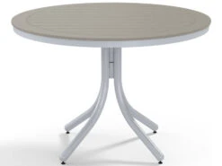 Telescope Casual Marine Grade Polymer 42'' Round Dining Height Table With Umbrella Hole