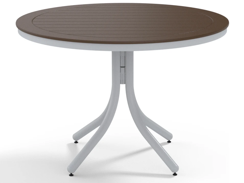 Telescope Casual Marine Grade Polymer 42'' Round Dining Height Table With Umbrella Hole 5 Telescope Casual Marine Grade Polymer 42'' Round Dining Height Table With Umbrella Hole - Image 5