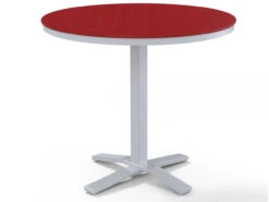 Telescope Casual Marine Grade Polymer 42'' Round Pedestal Counter Height Table With Umbrella Hole -Patio Vibe Store TCT1203X203 zm