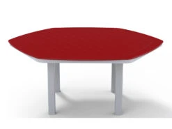 Telescope Casual Marine Grade Polymer 62'' Hexagon Dining Height Table With Umbrella Hole 11 Telescope Casual Marine Grade Polymer 62'' Hexagon Dining Height Table With Umbrella Hole -Patio Vibe Store TCTM002M005 zm