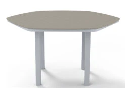Telescope Casual Marine Grade Polymer 62'' Hexagon Counter Height Table With Umbrella Hole