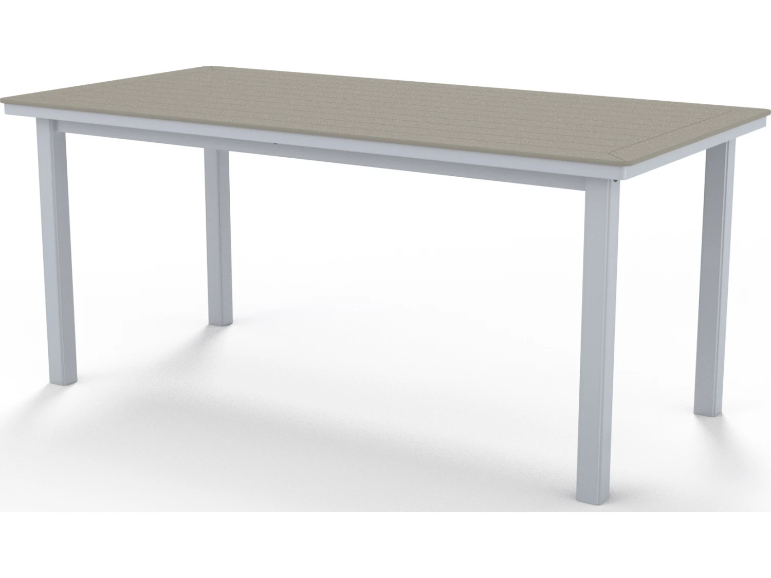 Telescope Casual Marine Grade Polymer 84''W X 42''D Rectangular Counter Height Table With Umbrella Hole 1 Telescope Casual Marine Grade Polymer 84''W X 42''D Rectangular Counter Height Table With Umbrella Hole