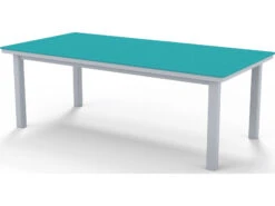 Telescope Casual Marine Grade Polymer 84''W X 42''D Rectangular Dining Height Table With Umbrella Hole -Patio Vibe Store TCTM6038504 zm