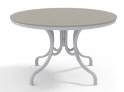Telescope Casual Marine Grade Polymer 48'' Round Deluxe Dining Height Table With Umbrella Hole