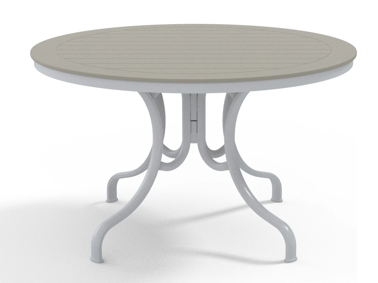 Telescope Casual Marine Grade Polymer 48'' Round Deluxe Dining Height Table With Umbrella Hole 1 Telescope Casual Marine Grade Polymer 48'' Round Deluxe Dining Height Table With Umbrella Hole