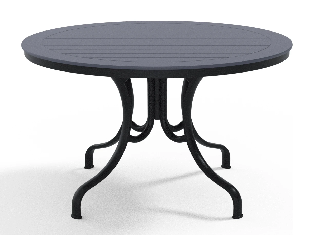 Telescope Casual Marine Grade Polymer 48'' Round Deluxe Dining Height Table With Umbrella Hole 4 Telescope Casual Marine Grade Polymer 48'' Round Deluxe Dining Height Table With Umbrella Hole - Image 4