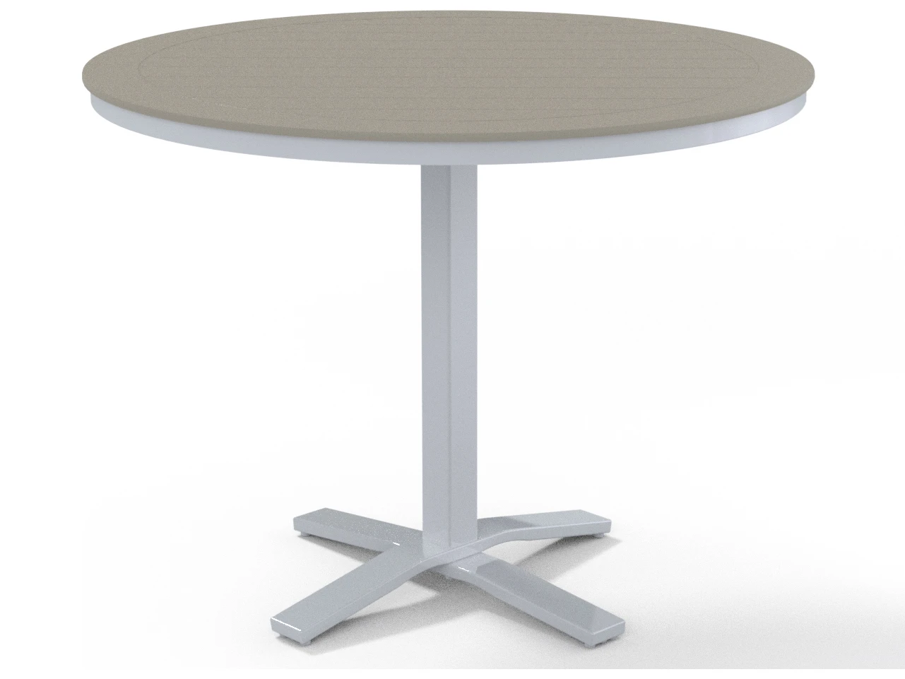 Telescope Casual Marine Grade Polymer 48'' Round Pedestal Counter Height Table With Umbrella Hole 1 Telescope Casual Marine Grade Polymer 48'' Round Pedestal Counter Height Table With Umbrella Hole