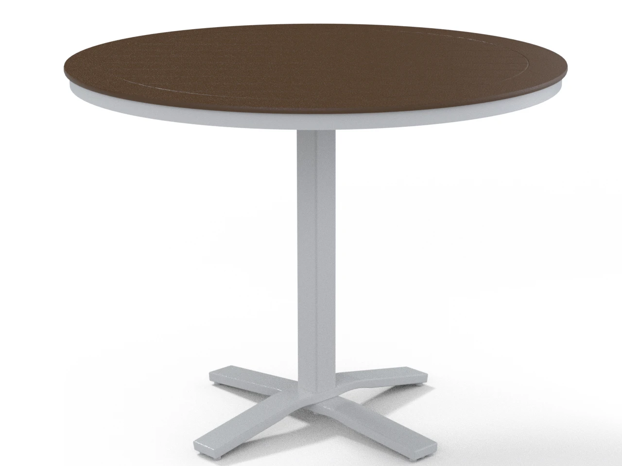 Telescope Casual Marine Grade Polymer 48'' Round Pedestal Counter Height Table With Umbrella Hole 5 Telescope Casual Marine Grade Polymer 48'' Round Pedestal Counter Height Table With Umbrella Hole - Image 5