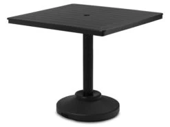 Telescope Casual Marine Grade Polymer 42'' Square Counter Table With Umbrella Hole