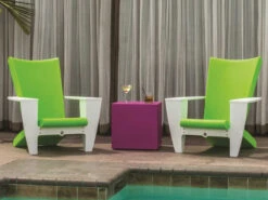 Tropitone Curve Resin 18'' Square Tea Table/Stool With Weight