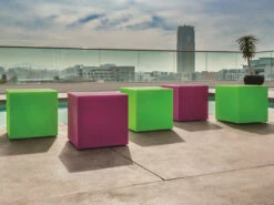 Tropitone Curve Resin 18'' Square Tea Table/Stool With Weight 8 Tropitone Curve Resin 18'' Square Tea Table/Stool With Weight -Patio Vibe Store TPCURVELNGSET71 zm