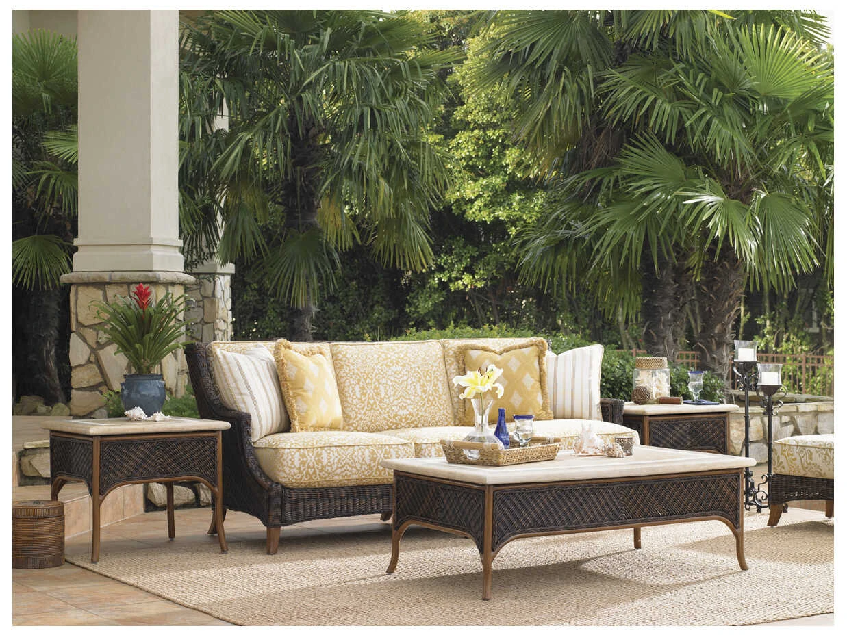 Tommy Bahama Outdoor Island Estate Lanai Wicker 26'' Square Accent Table 3 Tommy Bahama Outdoor Island Estate Lanai Wicker 26'' Square Accent Table - Image 3