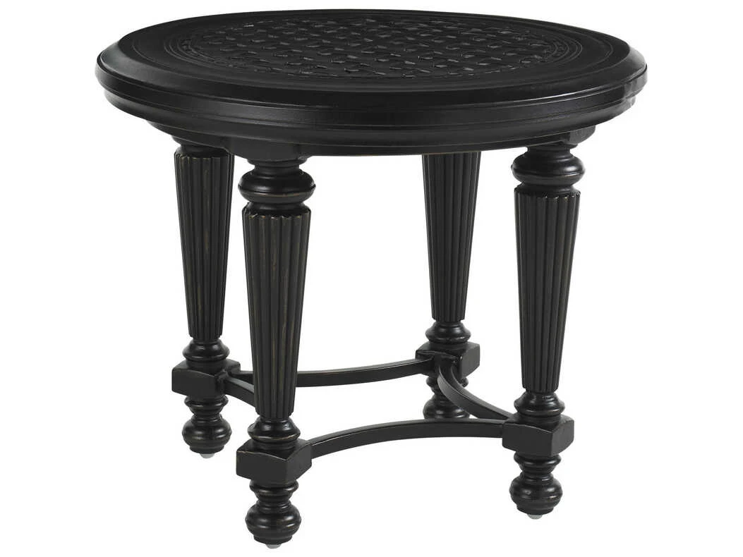 Tommy Bahama Outdoor Kingstown Sedona Cast Aluminum 27'' Round End Table 1 Tommy Bahama Outdoor Kingstown Sedona Cast Aluminum 27'' Round End Table