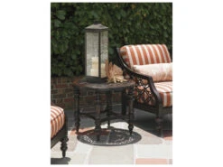Tommy Bahama Outdoor Black Sands Cast Aluminum 28'' Round End Table 8 Tommy Bahama Outdoor Black Sands Cast Aluminum 28'' Round End Table -Patio Vibe Store TR32359502 zm