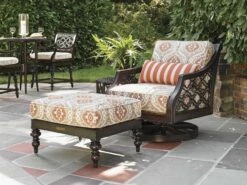 Tommy Bahama Outdoor Black Sands Cast Aluminum 28'' Round End Table