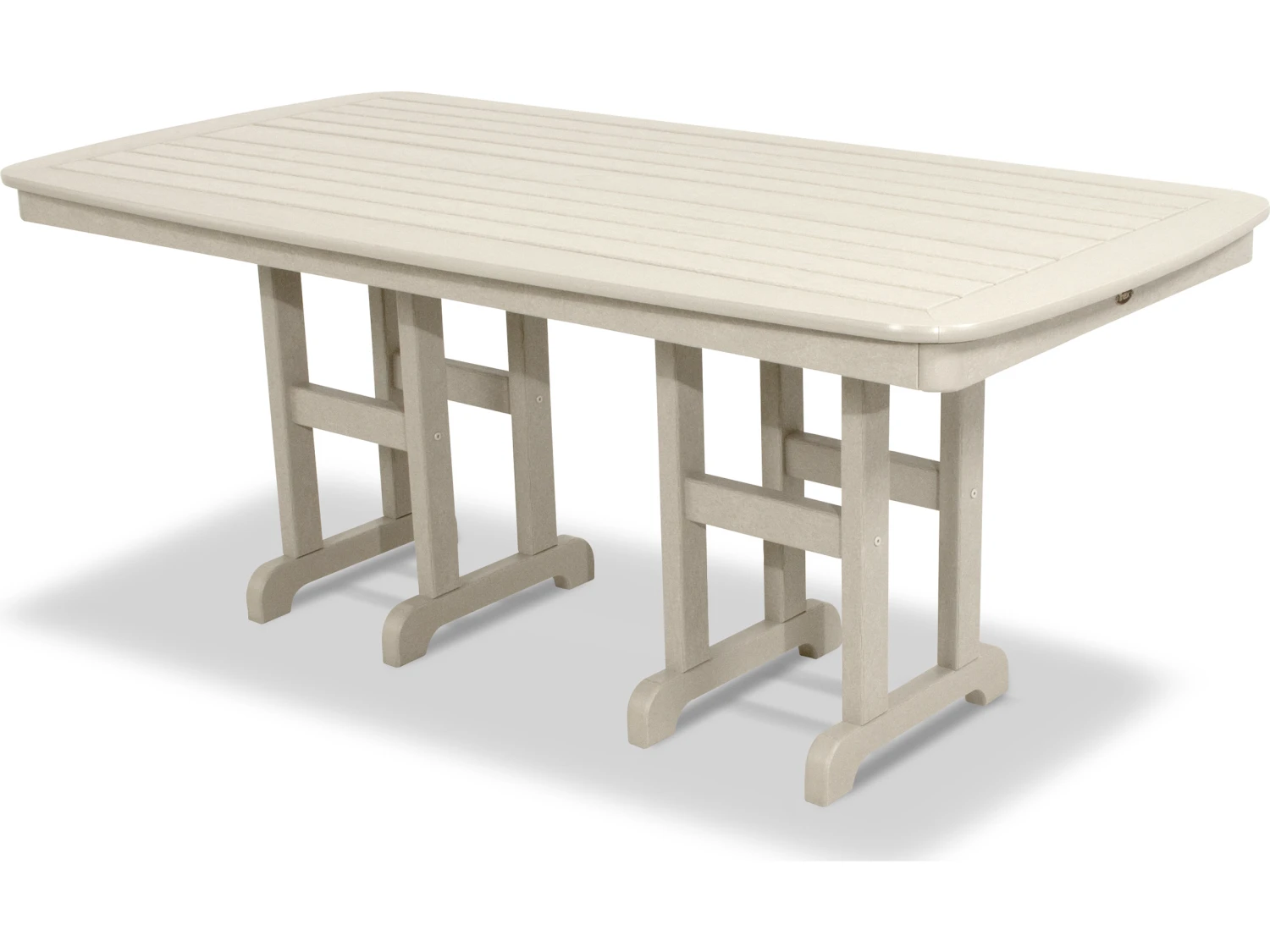 Trex® Outdoor Furniture™ Yacht Club Recycled Plastic 72''W X 37''D Rectangular Dining Table With Umbrella Hole 4 Trex® Outdoor Furniture™ Yacht Club Recycled Plastic 72''W X 37''D Rectangular Dining Table With Umbrella Hole - Image 4