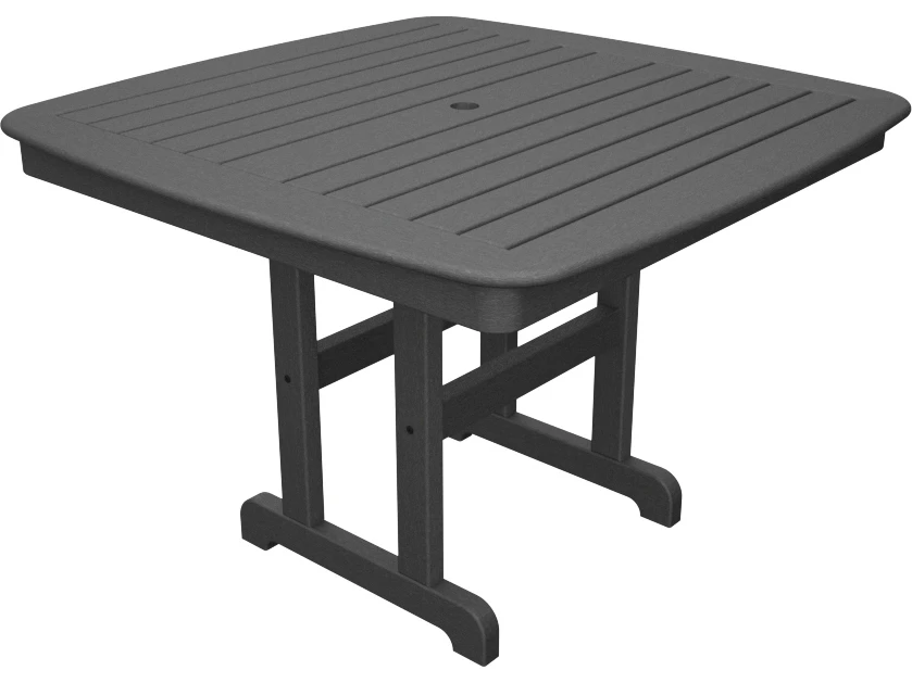 Trex® Outdoor Furniture™ Yacht Club Recycled Plastic 44'' Square Dining Table With Umbrella Hole 5 Trex® Outdoor Furniture™ Yacht Club Recycled Plastic 44'' Square Dining Table With Umbrella Hole - Image 5