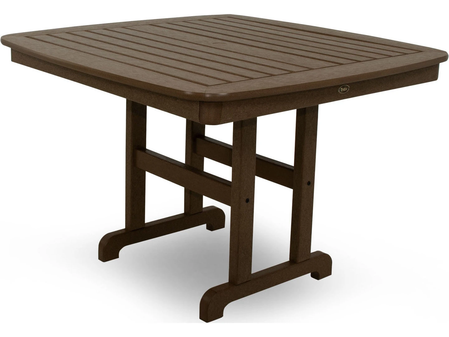 Trex® Outdoor Furniture™ Yacht Club Recycled Plastic 44'' Square Dining Table With Umbrella Hole 7 Trex® Outdoor Furniture™ Yacht Club Recycled Plastic 44'' Square Dining Table With Umbrella Hole - Image 7