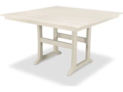 Trex® Outdoor Furniture™ Farmhouse Trestle 59'' Square Counter Table With Umbrella Hole 10 Trex® Outdoor Furniture™ Farmhouse Trestle 59'' Square Counter Table With Umbrella Hole -Patio Vibe Store TRXTXPLR85T1L14 zm