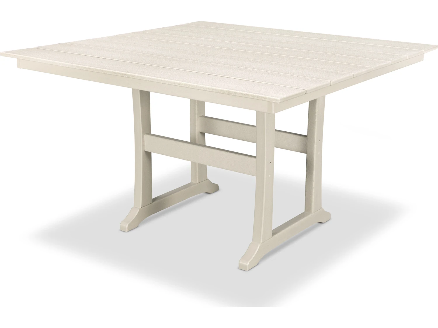 Trex® Outdoor Furniture™ Farmhouse Trestle 59'' Square Counter Table With Umbrella Hole 4 Trex® Outdoor Furniture™ Farmhouse Trestle 59'' Square Counter Table With Umbrella Hole - Image 4