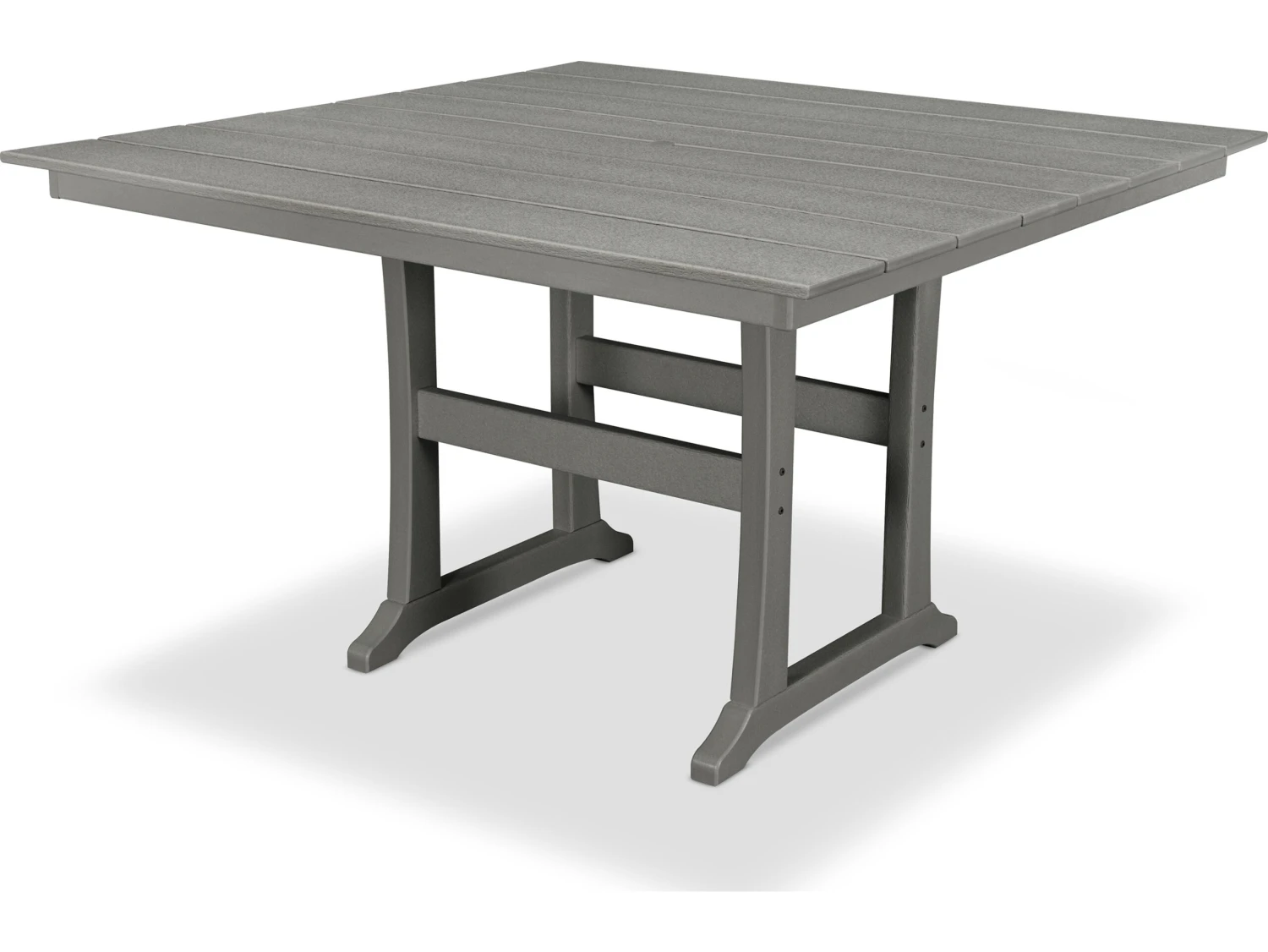 Trex® Outdoor Furniture™ Farmhouse Trestle 59'' Square Counter Table With Umbrella Hole 5 Trex® Outdoor Furniture™ Farmhouse Trestle 59'' Square Counter Table With Umbrella Hole - Image 5