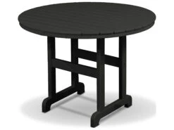 Trex® Outdoor Furniture™ Monterey Bay Recycled Plastic 36'' Round Dining Table With Umbrella Hole