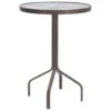 Windward Design Group Glass Top Aluminum 30 Round Balcony Table