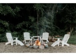 Wildridge Heritage Recycled Plastic Two Tier 23''W X 17''D Rectangular End Table -Patio Vibe Store WLRHRTGELNGSET181 zm