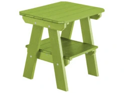 Wildridge Heritage Recycled Plastic Two Tier 23''W X 17''D Rectangular End Table -Patio Vibe Store WLRLCC12010 zm