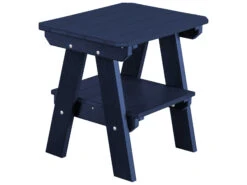 Wildridge Heritage Recycled Plastic Two Tier 23''W X 17''D Rectangular End Table -Patio Vibe Store WLRLCC12013 zm