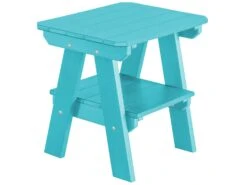 Wildridge Heritage Recycled Plastic Two Tier 23''W X 17''D Rectangular End Table -Patio Vibe Store WLRLCC1201 zm