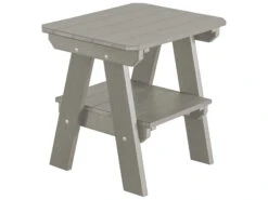 Wildridge Heritage Recycled Plastic Two Tier 23''W X 17''D Rectangular End Table -Patio Vibe Store WLRLCC1209 zm