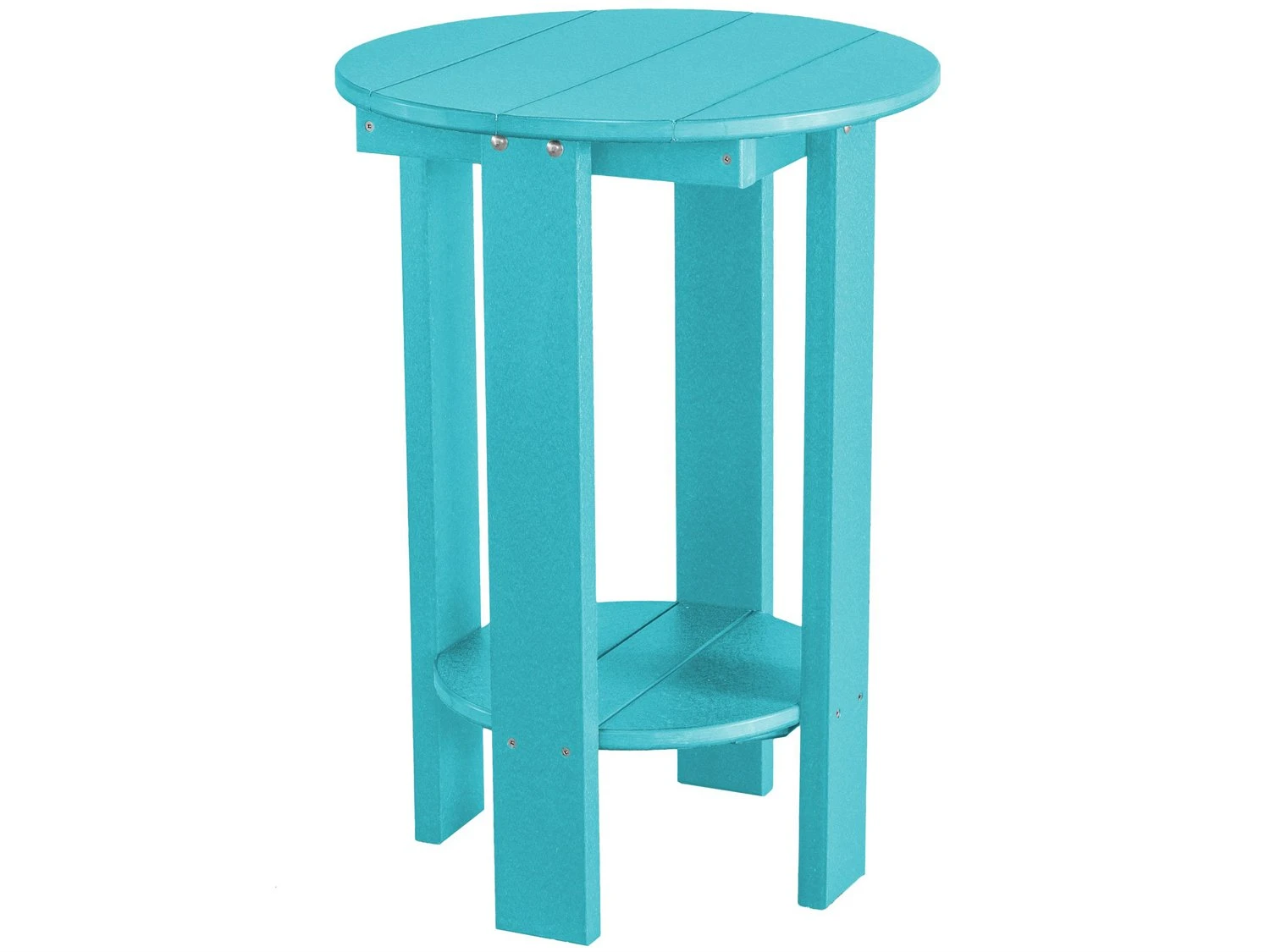 Wildridge Heritage Recycled Plastic 20'' Round Counter Table 3 Wildridge Heritage Recycled Plastic 20'' Round Counter Table - Image 3