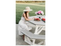 Wildridge Heritage Recycled Plastic 55'' Octagon Picnic Table 10 Wildridge Heritage Recycled Plastic 55'' Octagon Picnic Table -Patio Vibe Store WLRLCC1645 zm