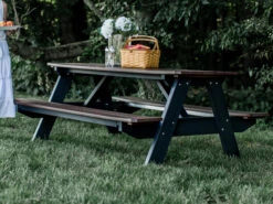 Wildridge Heritage Recycled Plastic 72''W X 60''D Rectangular Picnic Table With Benches 5 Wildridge Heritage Recycled Plastic 72''W X 60''D Rectangular Picnic Table With Benches -Patio Vibe Store WLRLCC1655 zm