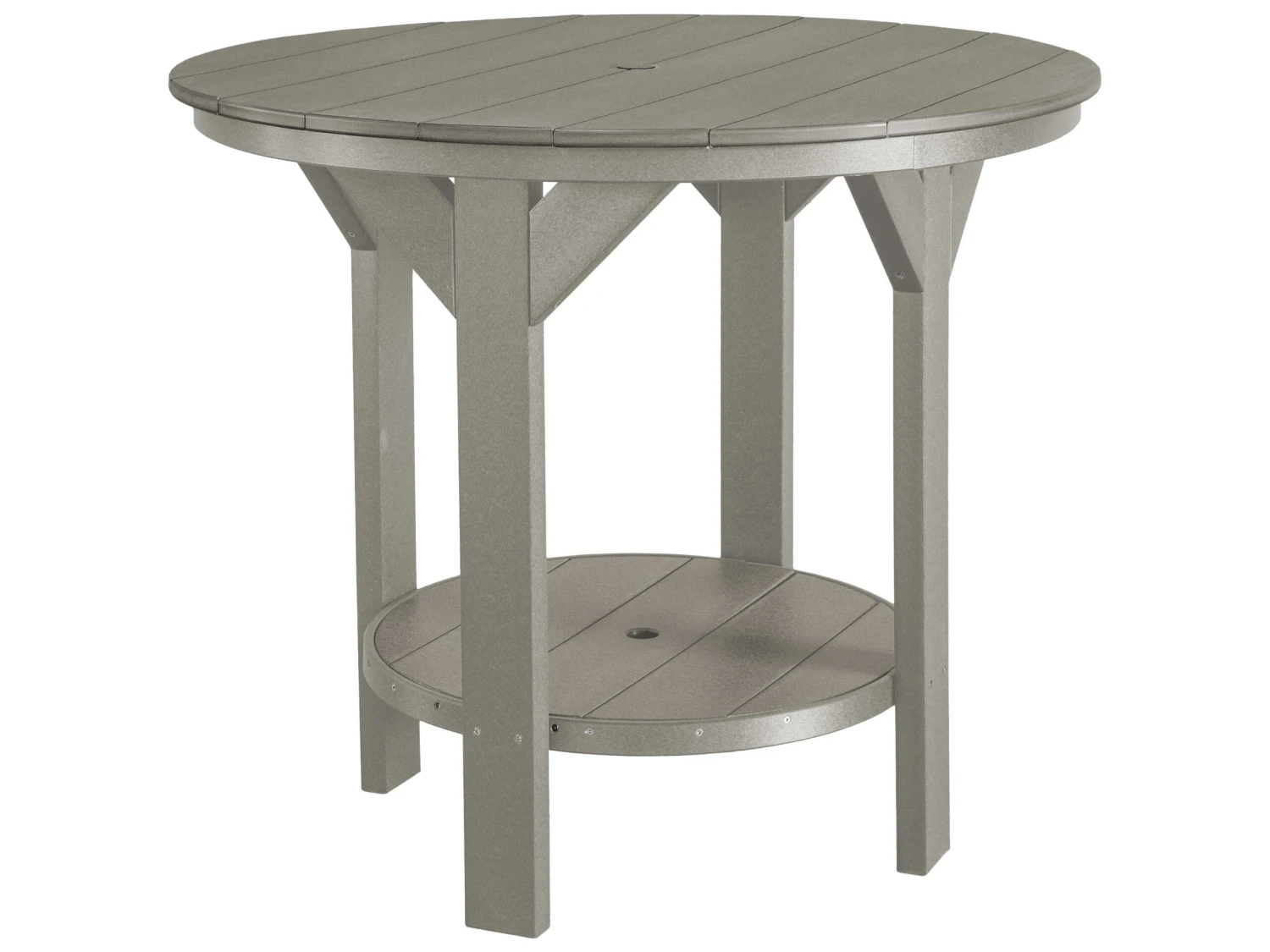 Wildridge Heritage Recycled Plastic 48'' Round Counter Table With Umbrella Hole 16 Wildridge Heritage Recycled Plastic 48'' Round Counter Table With Umbrella Hole - Image 16