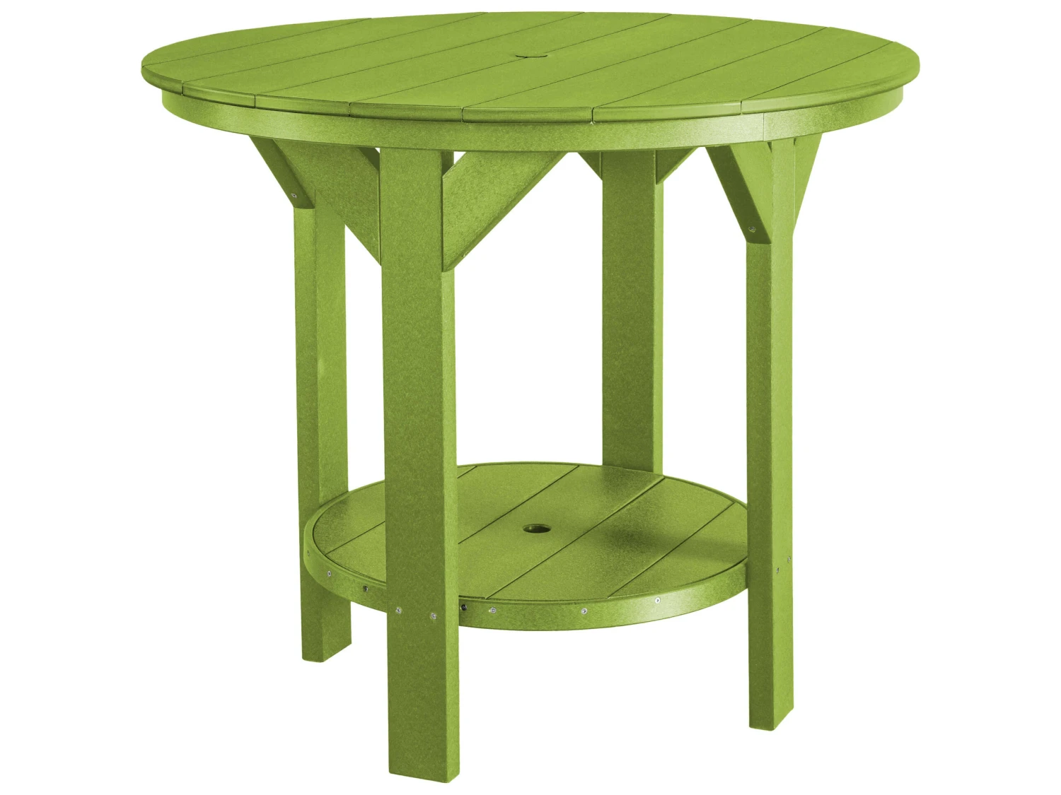 Wildridge Heritage Recycled Plastic 48'' Round Counter Table With Umbrella Hole 17 Wildridge Heritage Recycled Plastic 48'' Round Counter Table With Umbrella Hole - Image 17