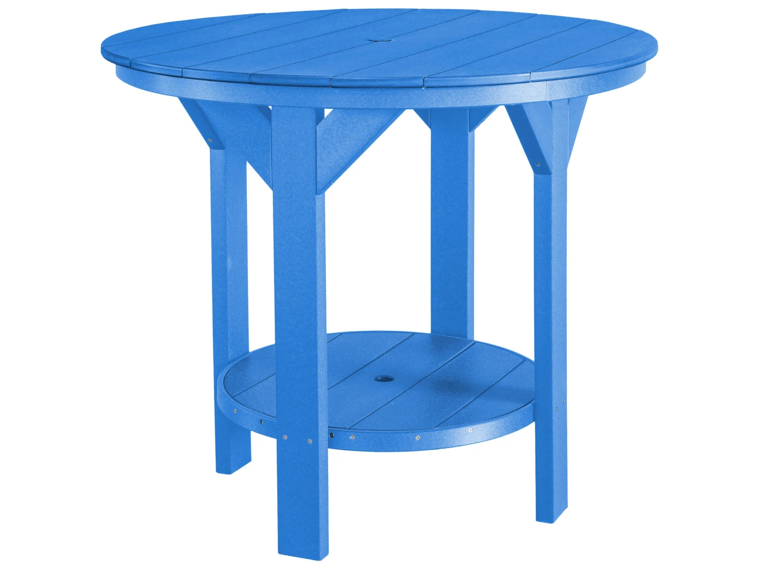 Wildridge Heritage Recycled Plastic 48'' Round Counter Table With Umbrella Hole 8 Wildridge Heritage Recycled Plastic 48'' Round Counter Table With Umbrella Hole - Image 8